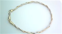Bracciale Sommer Donna Solo oro in Oro TRECCIA 3 COLORI OV - TRECCIA 3 COLORI OV